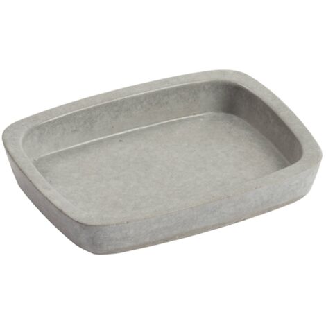 METAFORM - PORTA SAPONE DA APPOGGIO SERIE HORUS GRIGIO MANHATTAN
