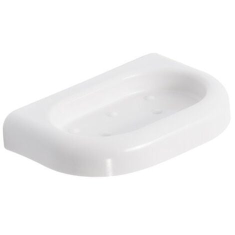 Metaform - Porta sapone da parete Bianco in Termoindurente e ABS Mod. Linea