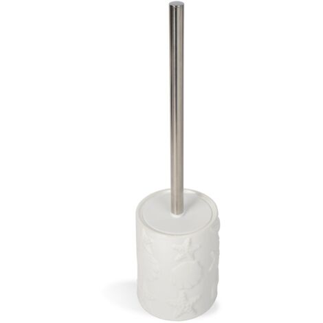 Metaform - Porta scopino da terra Bianco in Ceramica Mod. Amélie