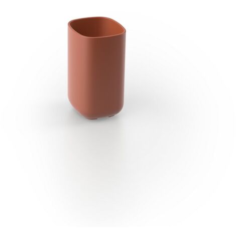 Metaform - Porta spazzolini da appoggio Terracotta in Resine Termoplastiche Mod. Pod