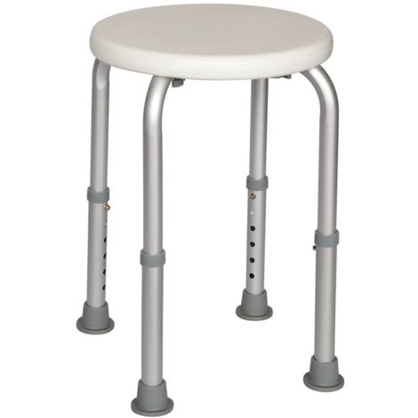 Metaform - Sgabello 4 gambe  Bianco in Alluminio e Resine termoplastice Mod. Safe