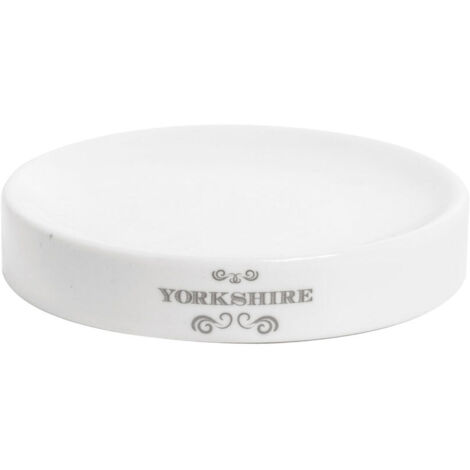 METAFORM - YORKSHIRE PORTA SAPONE BIANCO IN PORCELLANA