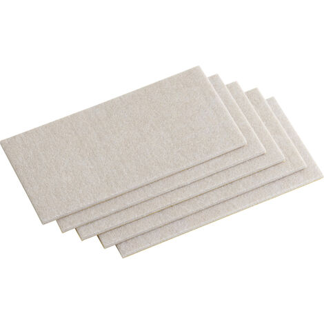 Metafranc WU0645416 Filzgleiter quadratisch, selbstklebend Beige (L x B) 200 mm x 100 mm 1 Set
