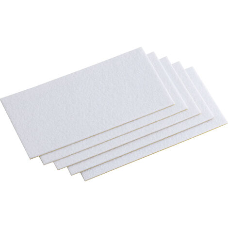 Metafranc WU0645436 Filzgleiter quadratisch, selbstklebend Weiß (L x B) 200 mm x 100 mm 1 Set
