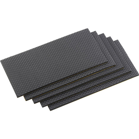 Metafranc WU0645726 Möbel-Pad selbstklebend Schwarz (L x B) 200 mm x 100 mm 1 Set