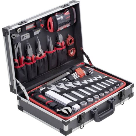 Metafranc WU8971470 pour les bricoleurs Mallette à outils équipée 131 pièces (l x H x P) 320 x 140 x 460 mm