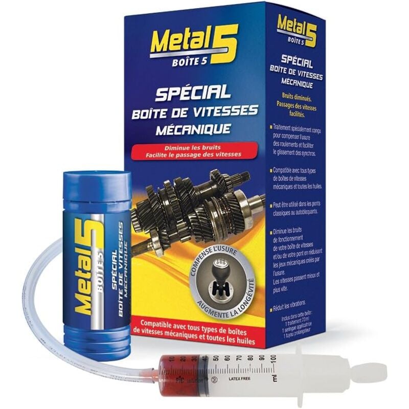 Additif spécial boîte de vitesse mécanique - 70 ml - BVM5B - Ce produit de marque est neuf. - Metal 5