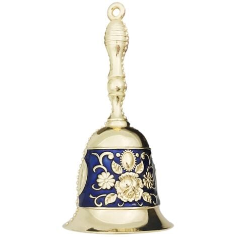 WOIYIC Metal Bell Hand Bell with Handle for Reception Bell Dinner Metal Service Bell for Meditation Pet Feeding Prayer Decoration