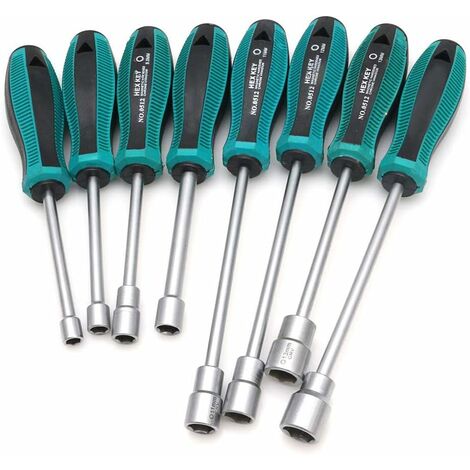 Métal Cléà Douilles Clé Tournevis Ecrou Hexagonal Clef Tournevis à Douille Outils à Main 3mm-7mm - H3.0mm(8 pièces, différents modèles) 56Vingt