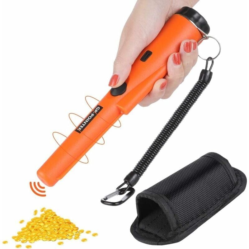 Image of Alovez - Metal Detector, Pinpointer, Metal Detector impermeabile Pinpointer, Metal Detector portatile per la caccia al tesoro