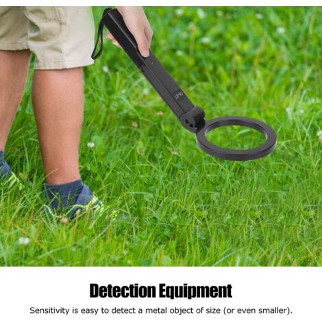 Metal detector portatile, metal detector professionale per adulti e bambini con vibrazione, luce LED, allarme acustico, leggero e alimentato a batteria