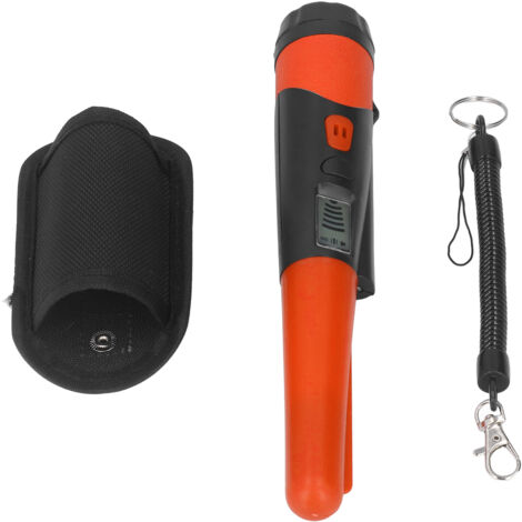 Metal Detector Professional High Sensitivity Portable Handheld Metal Detector with LCD Display Flashlight Function Orange