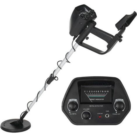 Metal Detector Professionale per Adulti e Bambini, Lunghezza Regolabile (78-107 cm), Set Metal Detector con Bobina di Ricerca