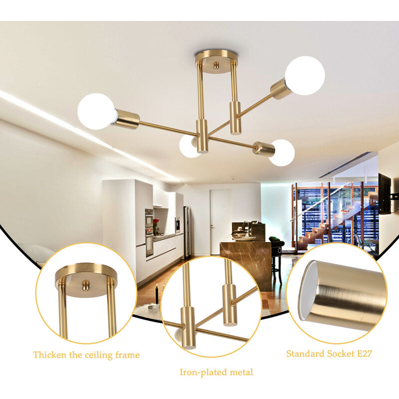 Image of Axhup - Metal E27 Ceiling Light&hellip;