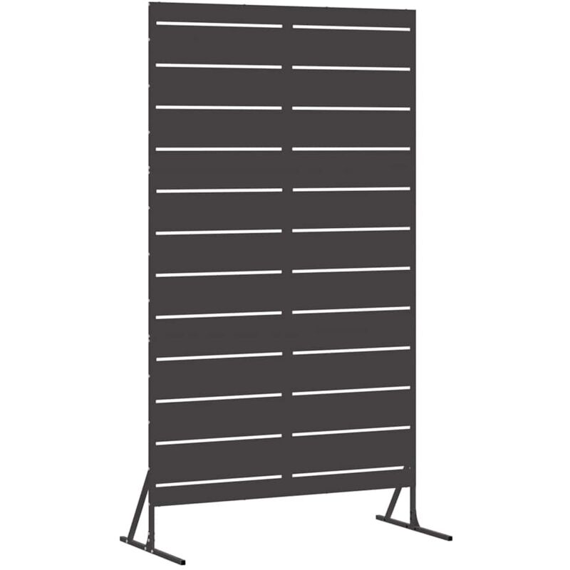 Privacy Screen Black 100 X 50 X 180 Cm Steel Vidaxl