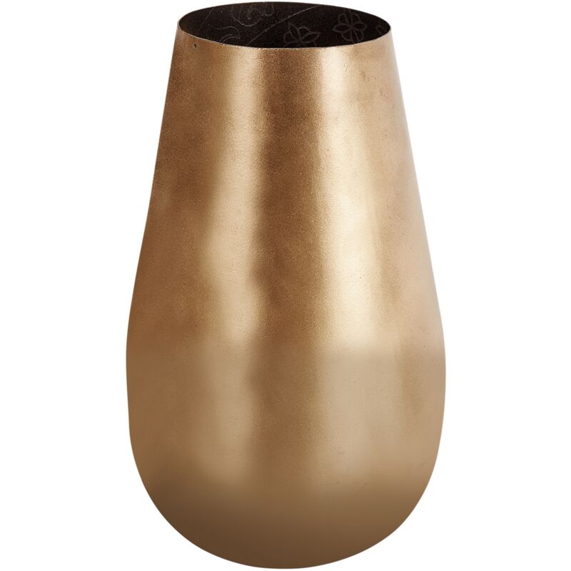 Beliani - Flower Vase Gold Modern Glamour Metal Living Room Accent Piece Katchal