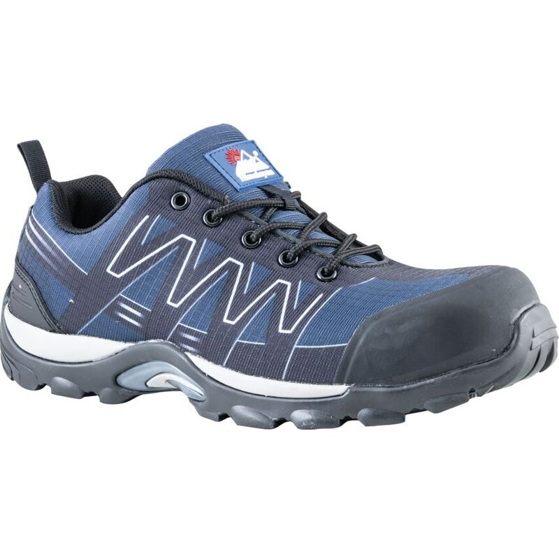 Himalayan 4300 Mens Metal Fee Blue/Black Coss Safety Taines - Size 12 - Black Blue