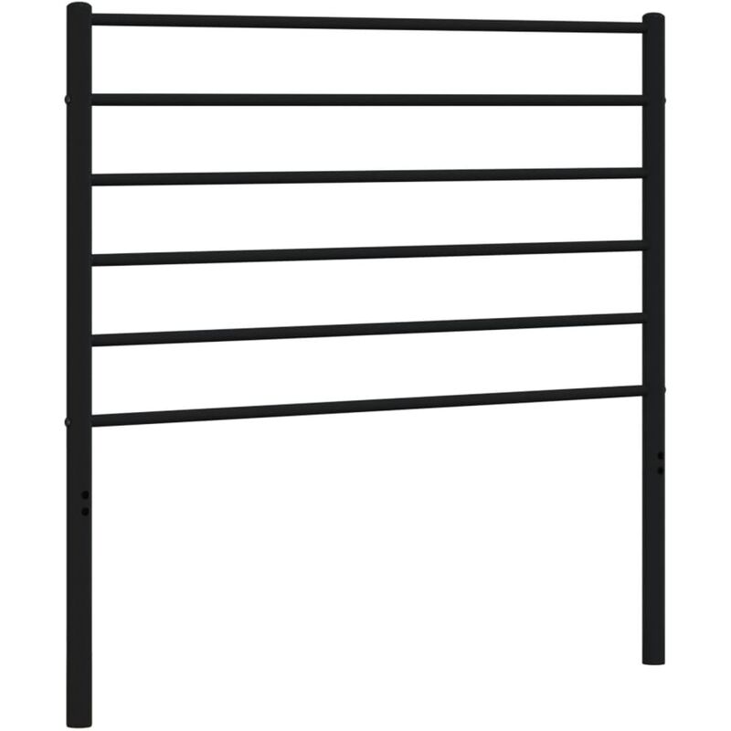 vidaXL Metal Replace Headboard Black 90 cm