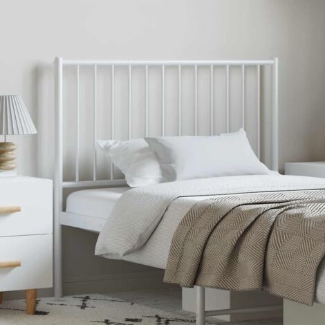 Metal Headboard White 100 cm vidaXL
