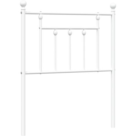 Metal Headboard White 75 cm vidaXL