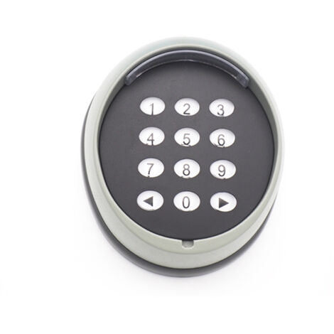 Metal Keypad for Gate Opener, 433MHz Rolling Code Keypad, High Quality Garage Door Access Control Keypad, Black