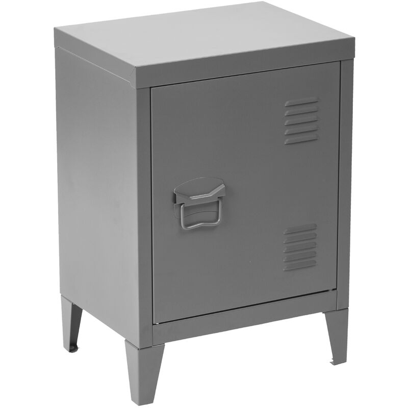 Metal Locker Mini Bookcase Cabinet Side Sofa/Couch End ...