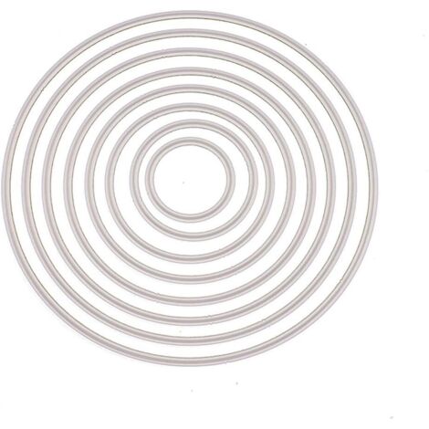 Métal Meurent Pochoirs de Pochoir de Rond pour la Fabrication de Cartes Scrapbooking de Bricolage Gaufrage Carte en Papier Décoration