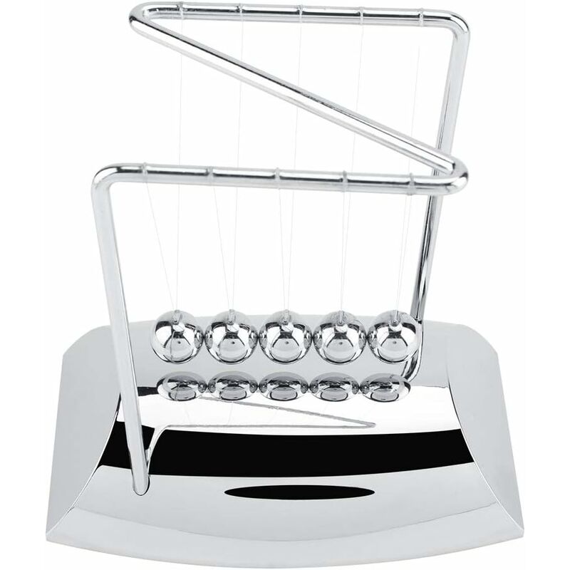 

Abcrital - Metal Newton Balance Péndulo Newtons Cuna Cuna Física Ciencia Péndulo Adornos Arte en movimiento