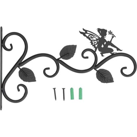 Metal plant hanging hooks, plant hanging bracket, wrought iron planter wall hooks, flower pot hangers for living room balcony, hanging basket brackets MUMU