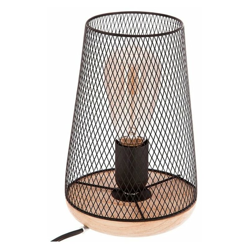 

Lámpara de sobremesa metal rejilla 40W E27