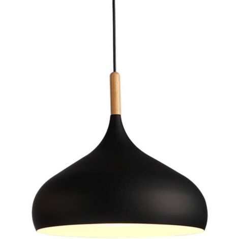 Métal Retro Suspensions, Luminaire Lampe industriel, plafonnier vintage, Luminaire Antique Pendante pour cuisine salon salle à manger chambre(pas d'ampoule) (Noir)