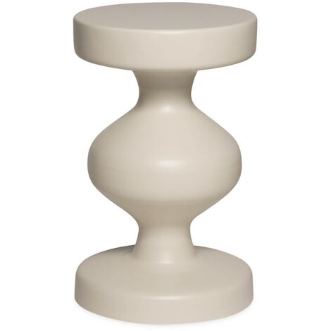 Metal side table Cream 29.5x29.5x48.5 cm - Hawa