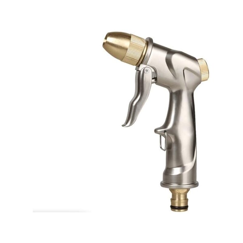 Metal Spray Gun, Metal Spray Nozzle, High Pressure Water Nozzle with 4 Modes, for Watering Plants and Lawn, Car Washing, Patio and Animals