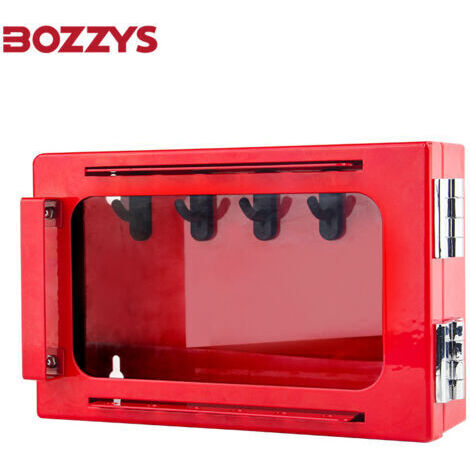Metal wall-mounted group lockout boxes