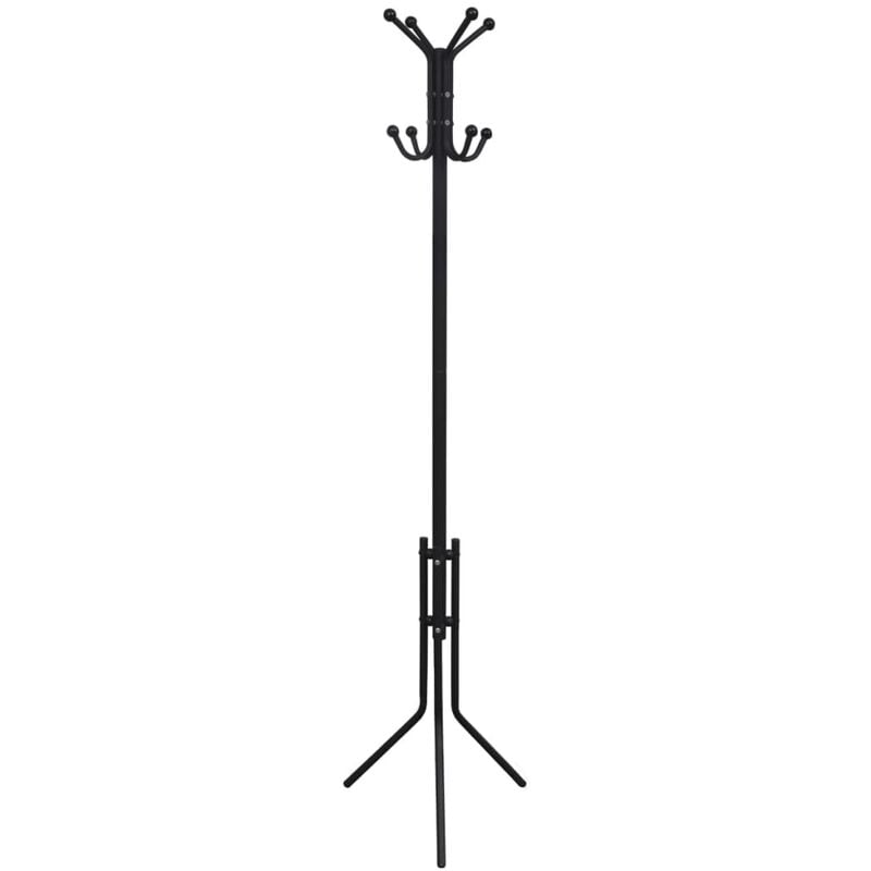 Metal Black Coat Stand Vidaxl