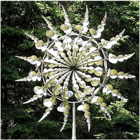 Metal Windmill Weather Vane for Yard Patio Garden Decoration Unique Magical Metal Windmill Weather Vane MUMU