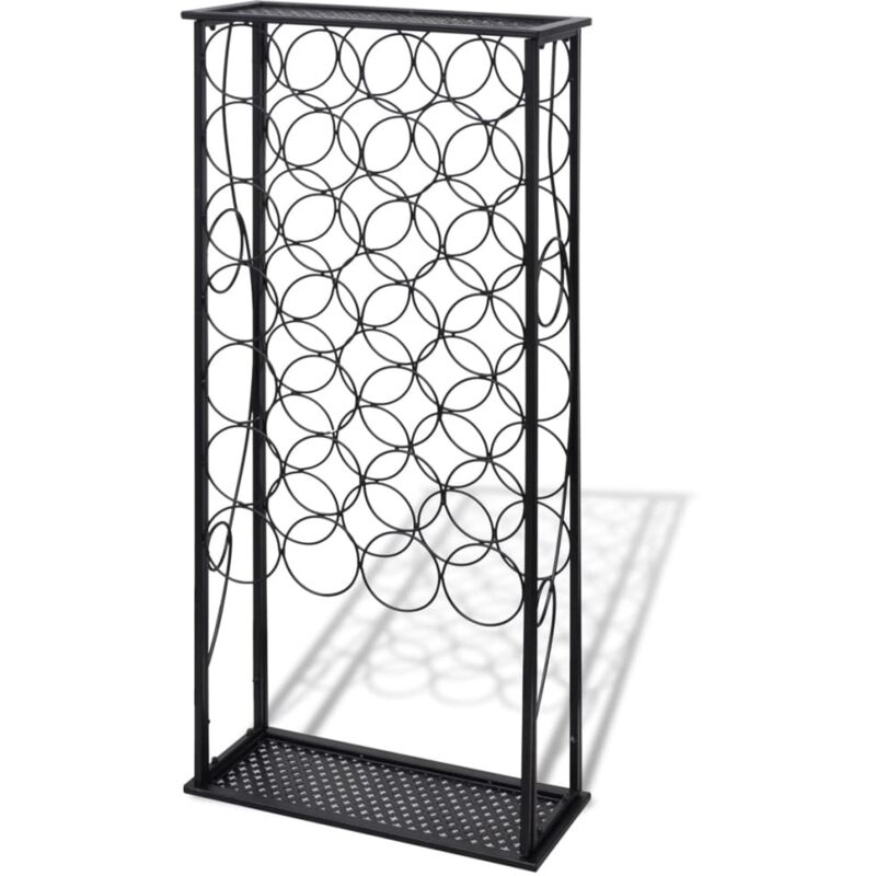 Wine Rack for 28 Bottles Metal Vidaxl