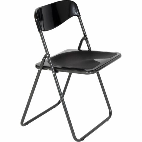 Metalfar Chaise Pliante Poker Noire