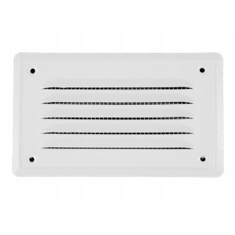 Metall-Außenlüftungsgitter 14x7 Weiß