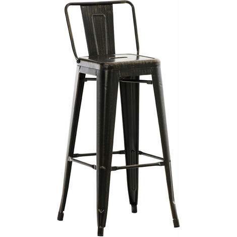 Metall Barhocker Mason schwarz-gold