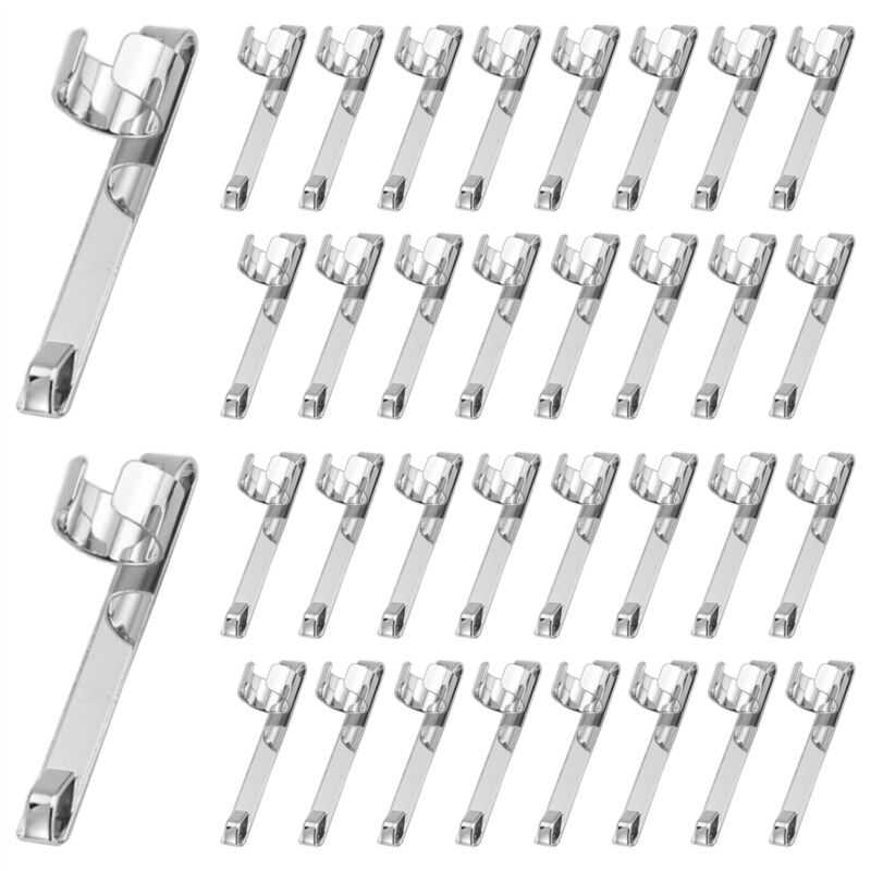 Image of Metall Bleistift Clips zum Aufschieben Einrasten, Halter Clip AufhäNgbare Tragbare Clips, 60 StüCk