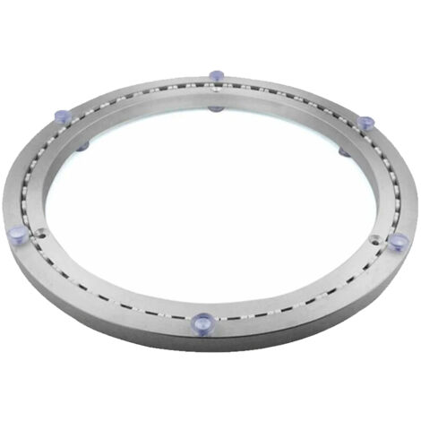 Metall-Drehtellerlager, runder Schwenkfuß, 360° drehbar, einreihige Kugellager, für hohe Belastungen, ø35cm.