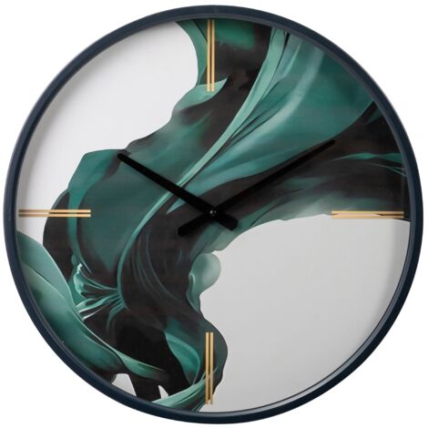 Metall-Glas-Wanduhr 50x6x50 cm