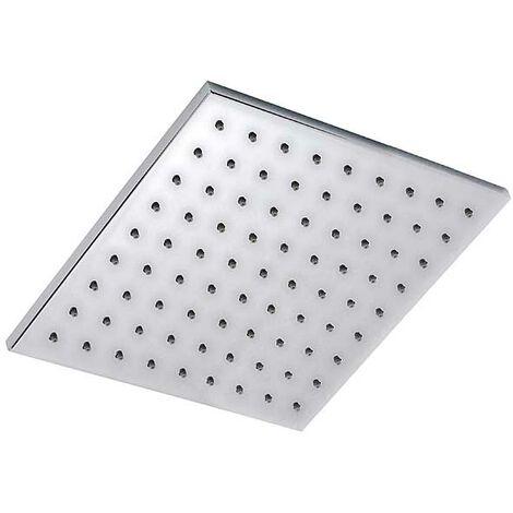 Metall Kopfbrause quadratisch 25x25cm x 8mm, Design Regendusche