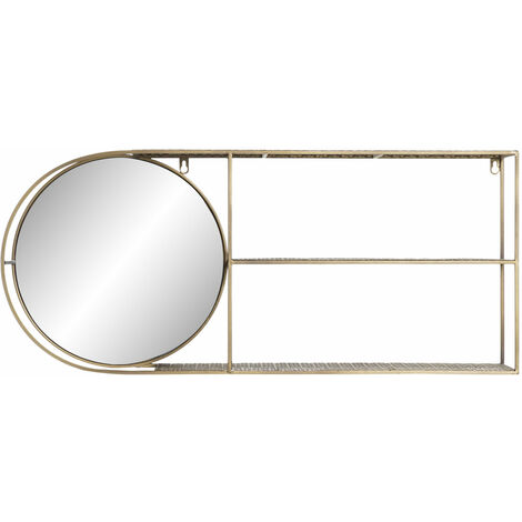 Metall Mirror Mirror 80x13x35 Spiegel Metall Golden Material Multi-Couleur-Familienspiegel Details