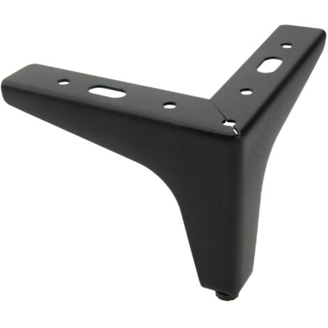 Metall-Möbelbein Anchor, mattschwarz, Höhe 10 cm