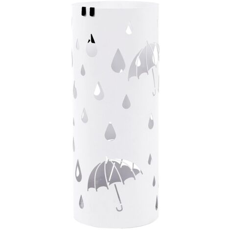 Schirmständer Regenschirmständer Regenschirm Schirm Halter rund weiß schwarz