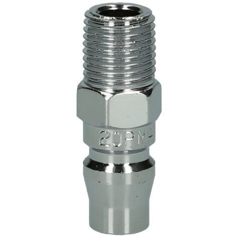 Metall-Stecknippel, 1/4"AG, Asien