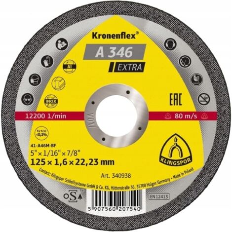 METALL-TRENNSCHEIBE 125 x 1,6 ALU FLEX DISCS