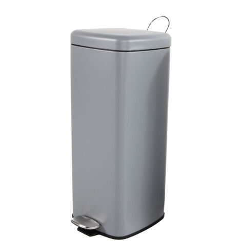 Metall Tretmülleimer 30L grau-MTM1003-grau